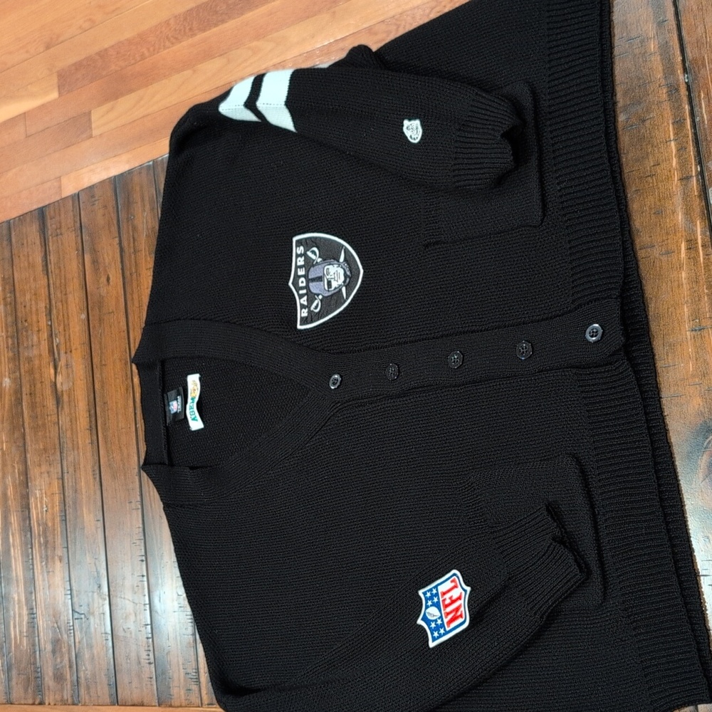 NFL X A'gem Las Vegas Raiders Oversized Varsity Cardigan Unisex
